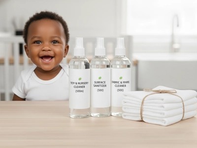 Baby safe cleaning bundle with non-toxic eco-friendly products